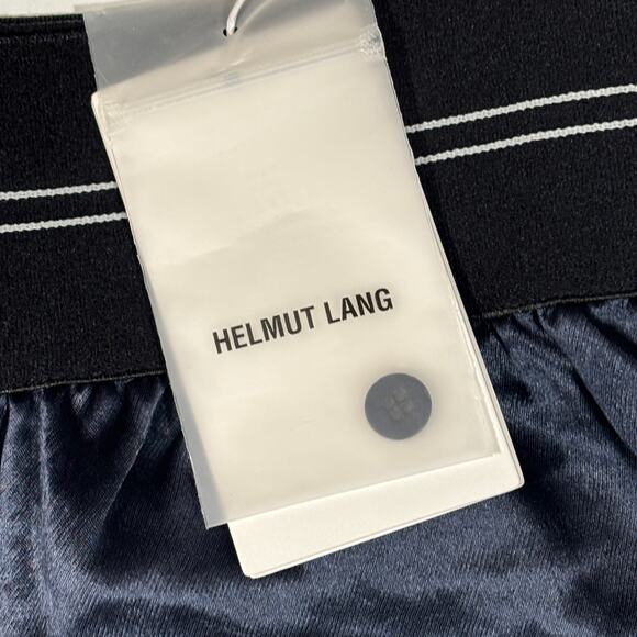 HELMET LANG BLUE SHIMMERY PANTS WITH WHITE PIPING SIZE MEDIIUM - Picture 9 of 10